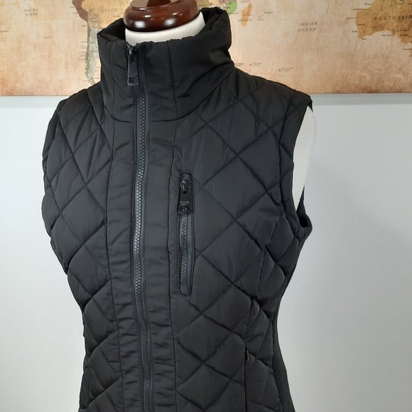 Black quilted winter vest - Andrew Marc brand - Picture 3 of 11
